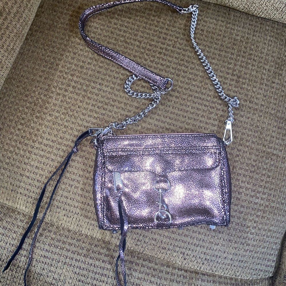 Rebecca Minkoff Shimmering Pink Crossbody Bag